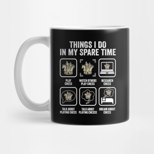 Funny Chess Player Things I Do In My Spare Time Mug